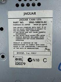 03-08 JAGUAR OEM S TYPE FRONT CD PLAYER HEADUNIT RADIO STEREO DISPLAY