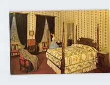 Postcard Master Bedroom Restored Home of James Buchanan Lancaster Pennsylvania