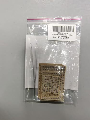 18 Sheets Small Letter Resin Stickers for Scrapbook Epoxy Casting Decoration - Picture 7 of 12
