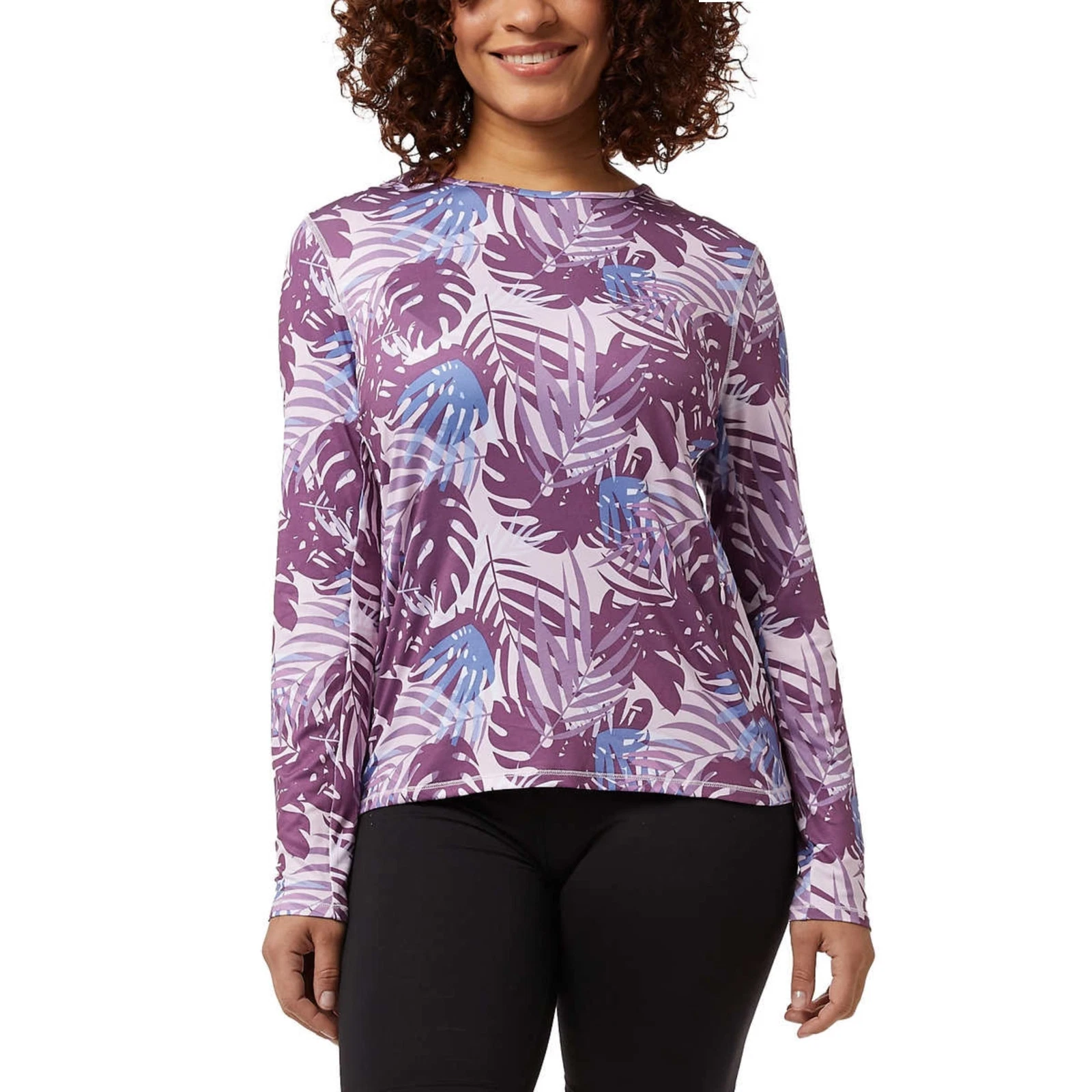NWT 32 Degrees Palm Print Tee UPF 50+ Protection Long Sleeve Sun T-Shirt S-XXL