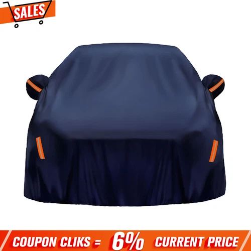 Full Car Cover Waterproof All Weather Protection Anti-UV Rain Snow Anti Scratch - Picture 2 of 12