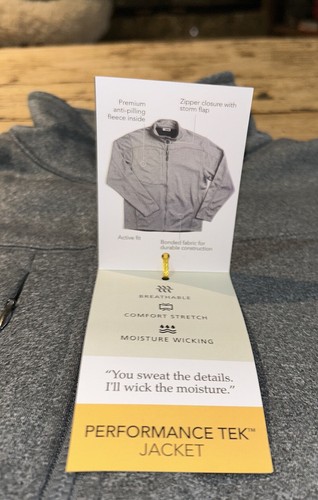 Edwards womens gray size s performance zipper jacket - Picture 7 of 7