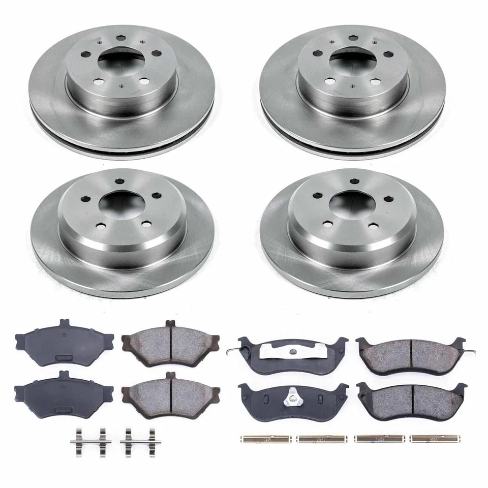 KOE2860 Powerstop 4-Wheel Set Brake Disc and Pad Kits Front & Rear for Mercury - Image 4 of 4
