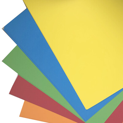 Helle A2 große Blätter farbige Karte 50 Blatt 230 Mikron 180 g/m² 5 Farben 