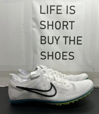 Nike Zoom Mamba 6 White Black Spruce Spikes DR2733-102 Men's Size 6.5