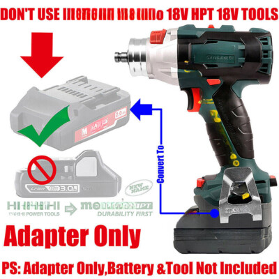 1 Adapter for Metabo 18V SB18BL Tools  Used for Milwaukee M18 Battery to Power