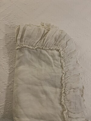 White Bella Notte Deluxe Sham Whisper Linen