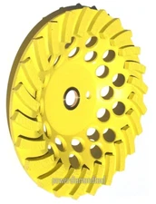 7" x24SEG EDCO ORIGINAL 4 Edge Turbo Grinder DIAMOND CUP WHEEL CONCRETE-BEST