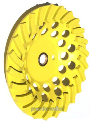 7'' x24SEG EDCO ORIGINAL 4 Edge Turbo Grinder DIAMOND CUP WHEEL CONCRETE-BEST
