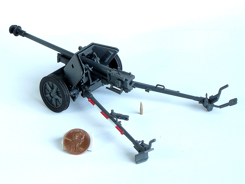 WW2 GERMAN ARTILLERY 75MM PAK40 ANTI TANK Cannon GUN 1:32 1:35