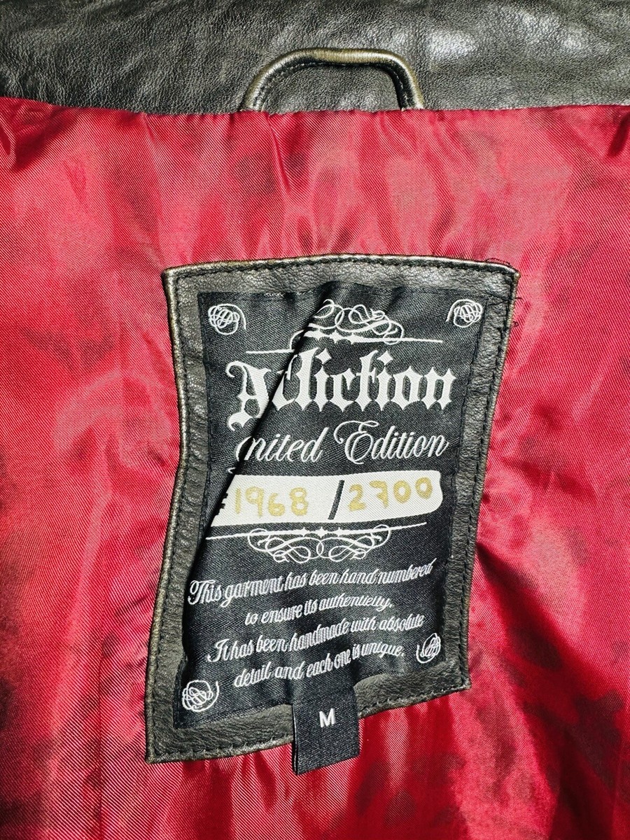 Limited Edition Authentic Affliction Embroidered Skull Leather