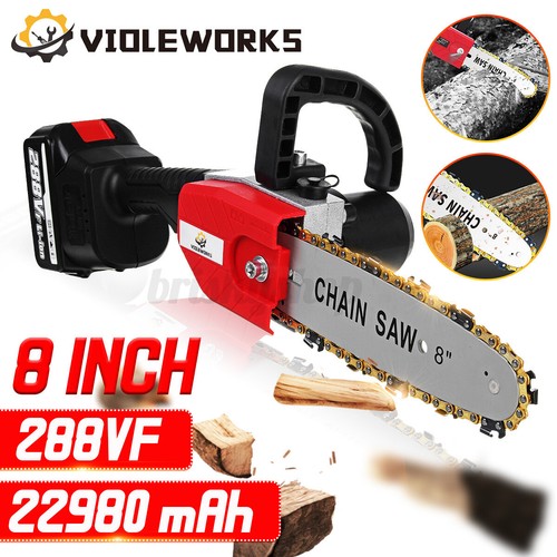 288V 8'' Electric Cordless Chain Saw 