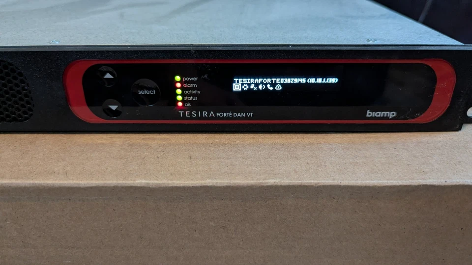 Procesador de audio Biamp Tesira Forte Dan VT DSP con Dante y USB Foto 3 de 4