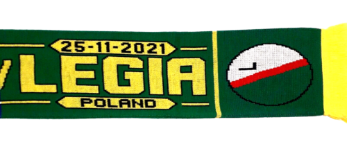Leicester City v Legia Warsaw 25/11/2021 Scarf - Football Scarves & Memorabilia - Picture 5 of 7