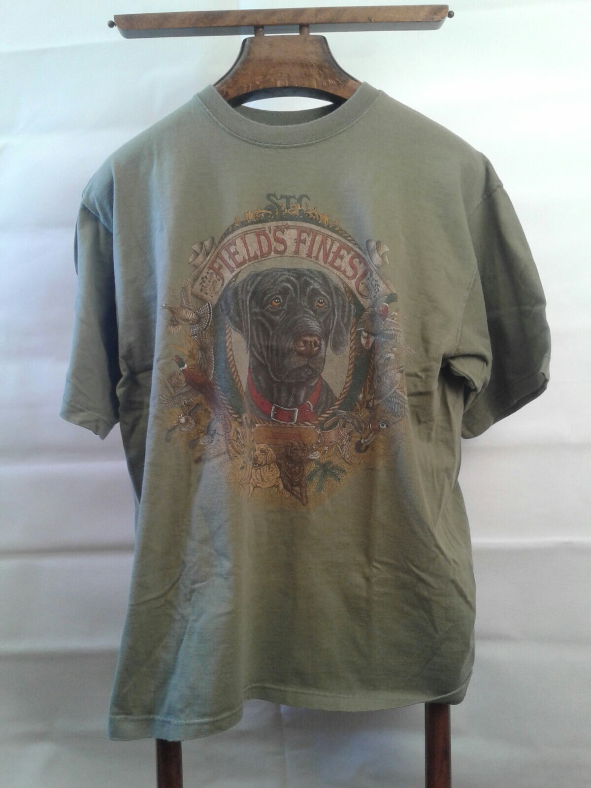Vintage Snowshoe Thompson Beige Field's Finest Labrador TShirt Adult