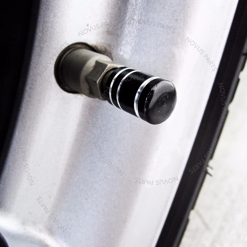 For Cadillac Escalade Escalade ESV CTS Valve Stem Cover Black Set of 4 Vehicle - Image 2 of 4