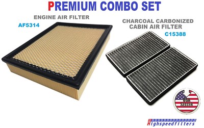 PREMIUM AIR FILTER + CHARCOAL CABIN FILTER For 1999 - 2002 ...