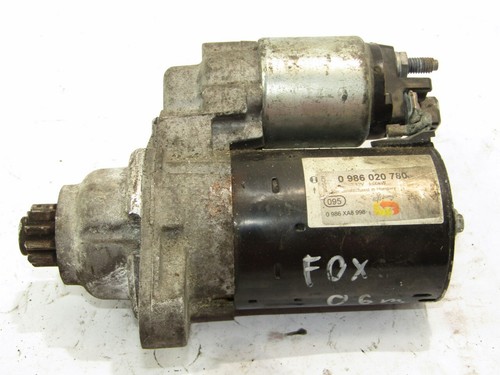 VW Fox 1.2B 0986020780 0986xa8998 Anlasser Starter Motor 2006