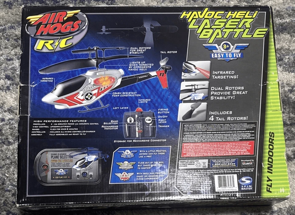 Air Hogs Havoc Heli Laser Battle  RC Helicopters 2007 Shoot your Opponent Down - Image 3 of 4