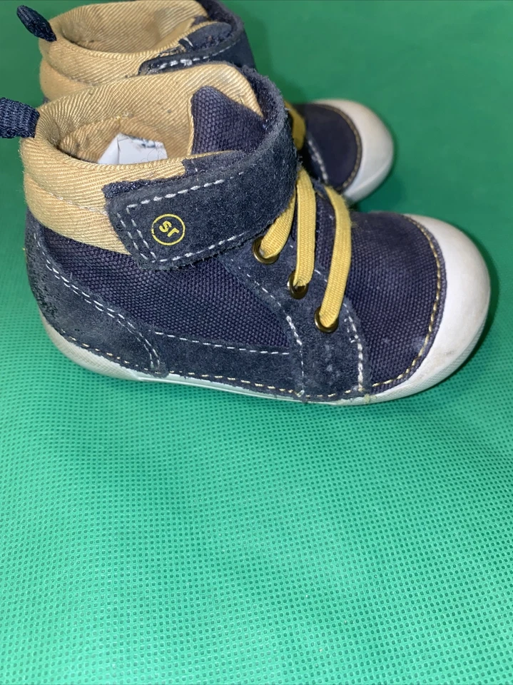 Stride Rite для мальчиков мягкие движения Danny ботильоны желтый синий 4 М. -S1 - Изображение 2 из 4