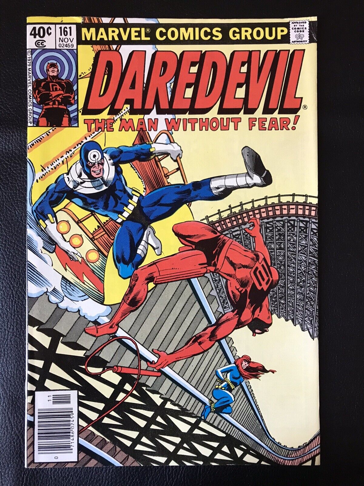 Daredevil 161 Comic Book Marvel 1979 Bullseye Black Widow Hawkeye 