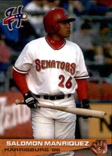 2006 Harrisburg Senators Grandstand 18 Salomon Manriquez Carabobo Venezuela Card