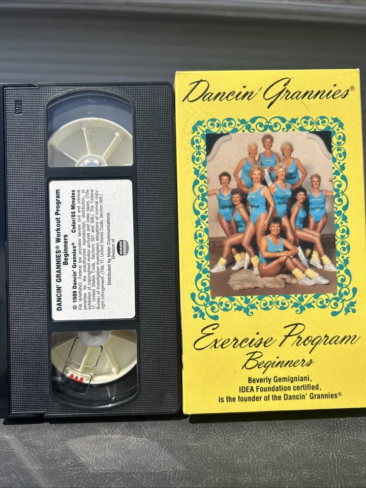 1989 Dancin' Grannies Fitness Beginners Exercise VHS Tape - Image 3 of 3
