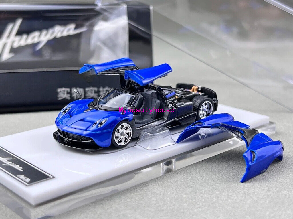 HKM 1:64 Blue Huayra Coupe 2014 Racing Sports Model Diecast Metal Car
