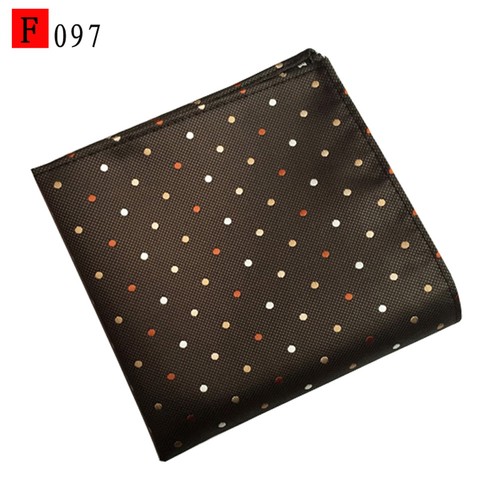 Men Fashion Polka Dots Flowers Paisley Jacquard Handkerchief Pocket Square Hanky - Picture 9 of 13