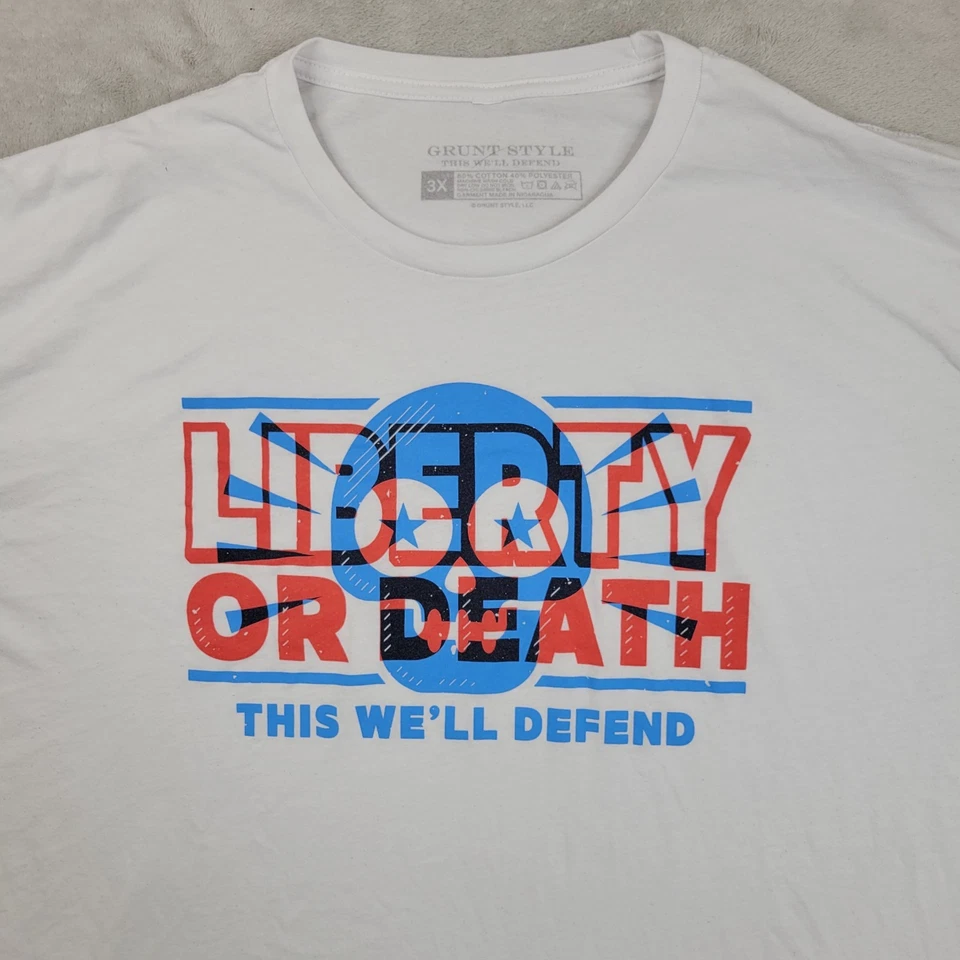 Camiseta Estilo Grunt Para Hombres XXXL Patriota Militar Táctico Veterano 2A Liberty 520 Foto 2 de 4