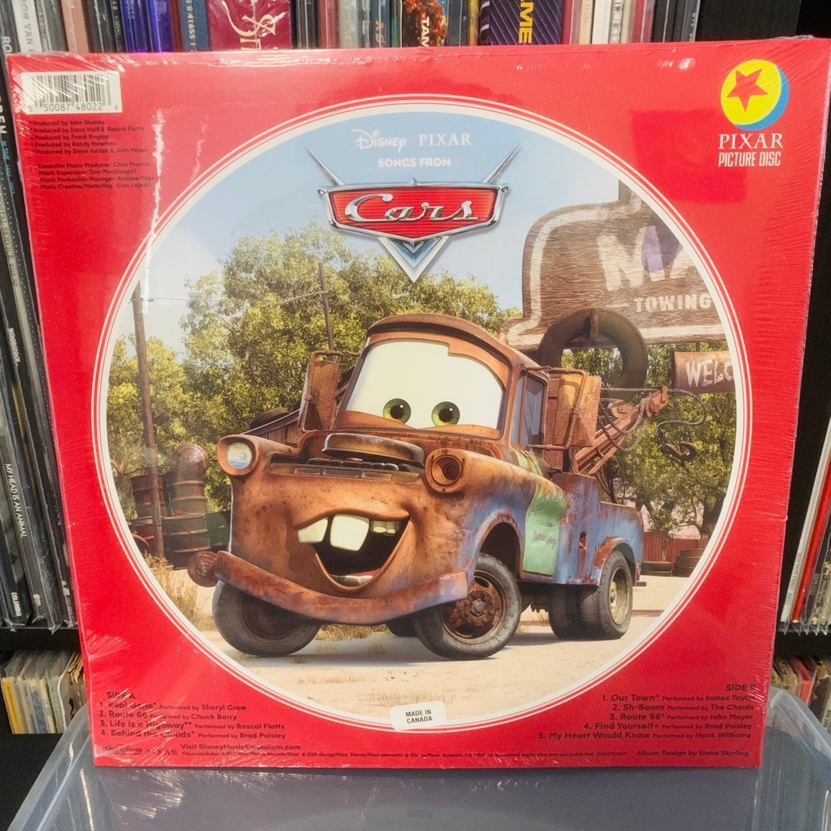 Cars - Original Pixar Movie Soundtrack Vinyl LP New Sealed Picture