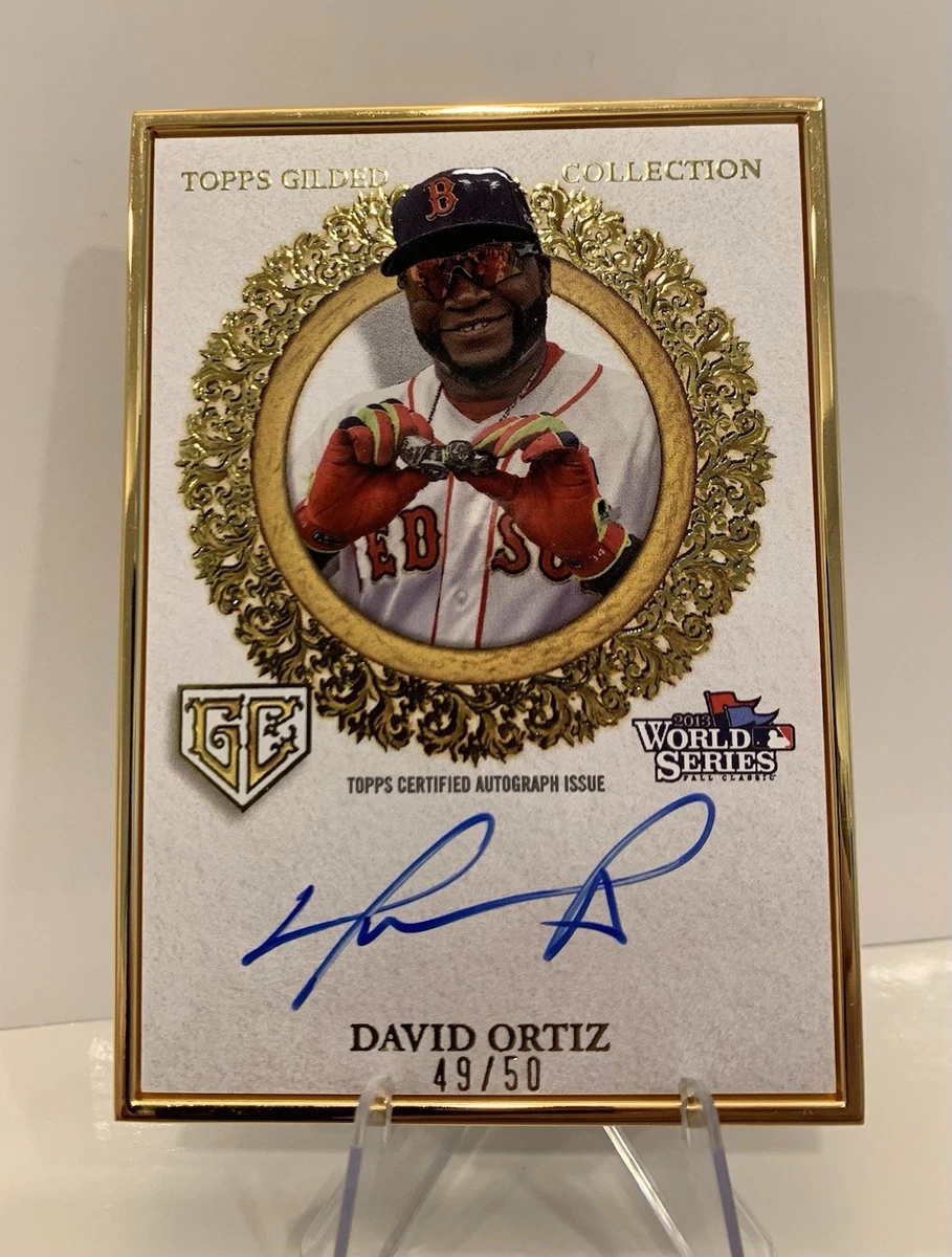 Ortiz David Topps Baseball Sports Sox Red Boston Autographed &amp 