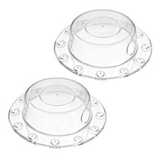 2 Pcs 6.1 Inch Transparent PVC Bath Stoppers, Bathtub Stoppers, Bathtub Overf...