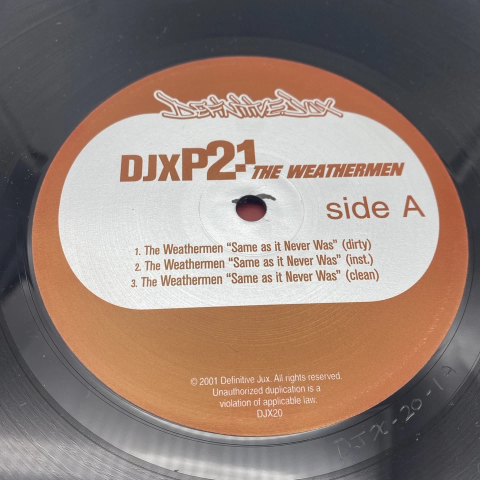 The Weathermen Mr. Lif & Murs – Same As It Never Was 12" Vinyl 2001 - Bild 4 von 4