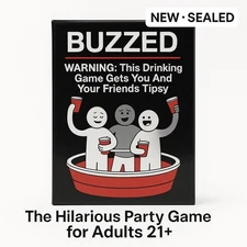 Buzzed Adult Drinking Card Game – Fun Party Game for 21+ – New Sealed Deck
