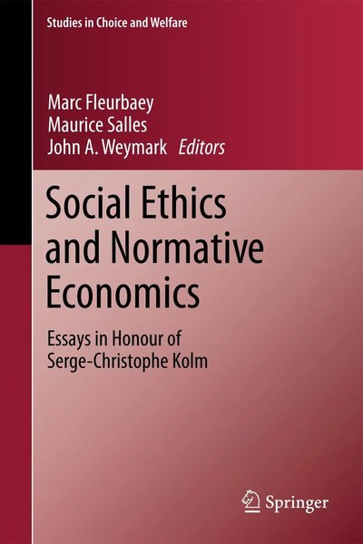Marc Fleurbaey (U. A.) | Social Ethics And Normative Economics | Taschenbuch | X-image