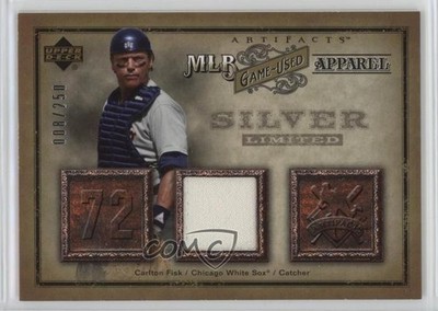 2006 Upper Deck Artifacts MLB Apparel Silver 8/250 Carlton Fisk #MLB-CF HOF 1o1v