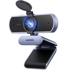 2K Webcam for PC Ultra HD 1080P Computer Webcam with Microphone, PC Grey