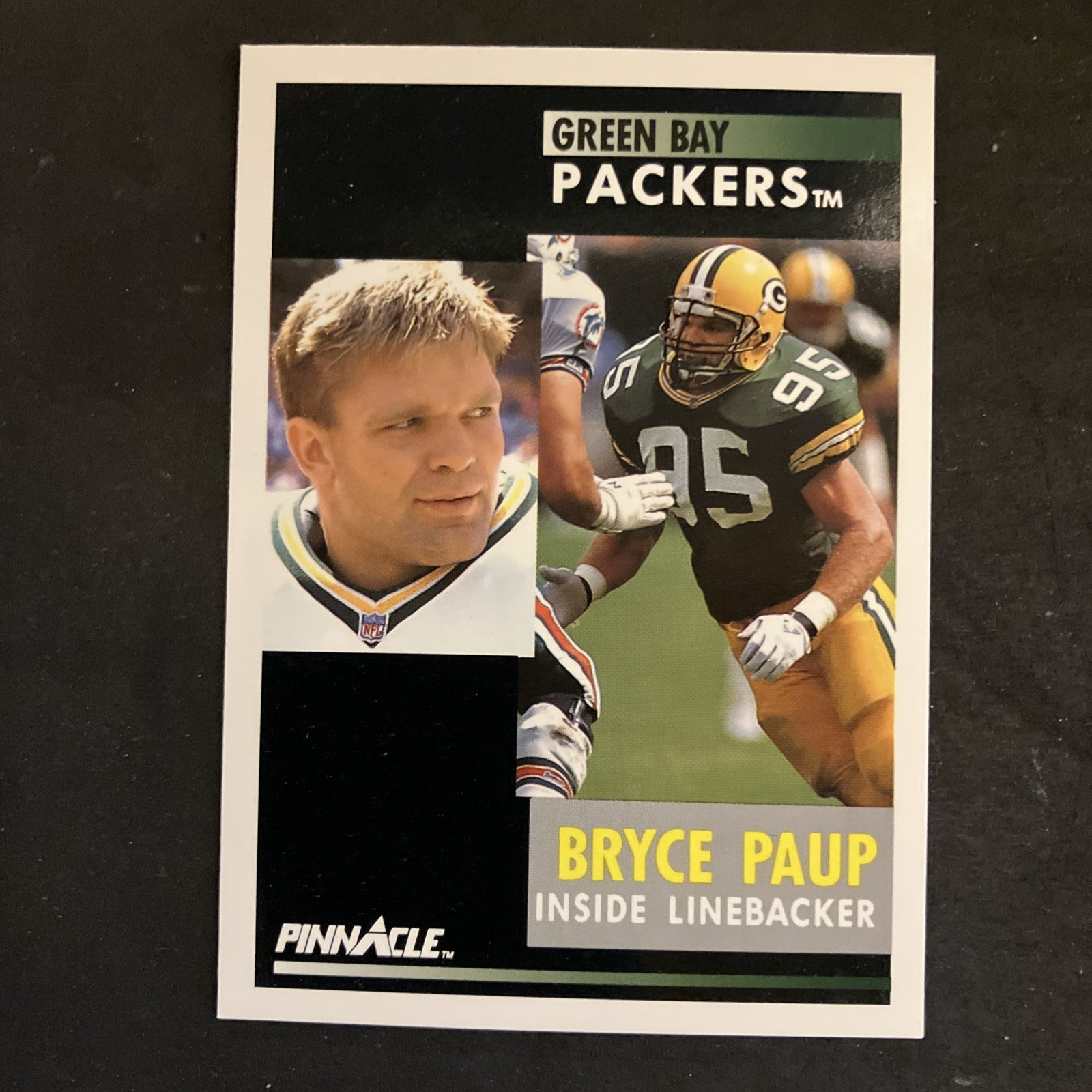 Bryce Paup 1991 Pinnacle #183 Green Bay Packers NFL