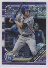 2019 Bowman Chrome Prospects Mega Box Purple Mojo Refractor Brewer Hicklen 4z8