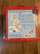Dick and Jane Alphabet Book Bag - Letter Shaped Cardboard Books