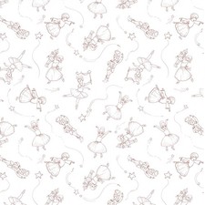 1/2 Yard Fabric - Nutcracker Silhouette Red by Belle & Boo for Michael Miller