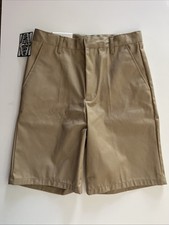 NWT Authentic Galaxy School Uniform Youth Boy's Khaki Pants Size 16 Flat Front