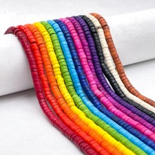 Dyed Howlite Turquoise Heishi Disc Shape Beads Size 3x6mm 15.5" Strand