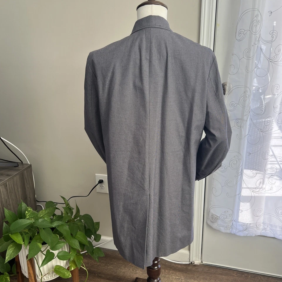 Banana Republic Factory Mac Jacket Overcoat  Topcoat Men's Medium Gray - Image 3 of 4