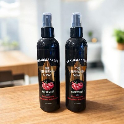 Braidmasters The Refresher Spray in the Pomegranate Strength Hair 2 pack 8,oz