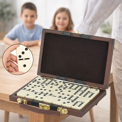 Domino Doppel 6 Dominosteine Set Doppelsechs Gesellschaftsspiel Brettspiele