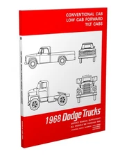 1968 Dodge Truck Shop Manual Supplement Pickup Power Wagon Repair Service Book