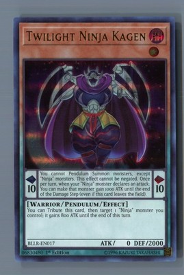 Twilight Ninja Kagen BLLR-EN017 Battles of Legend: Light's Revenge Yu-Gi-Oh LP