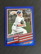 2026 USA Baseball Stars & Stripes Jared Grindlinger /299 Blue Prizm Tennessee